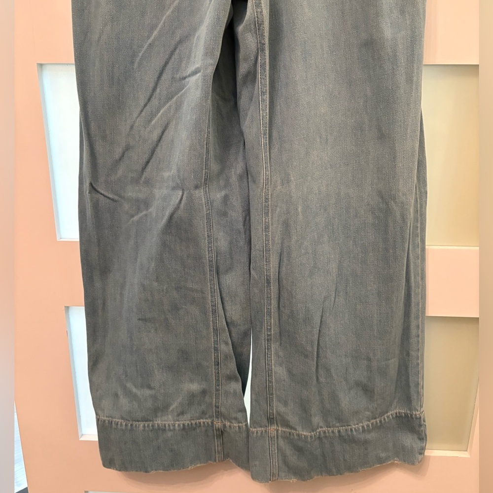 Chloé Washed Blue Denim Overalls Jumpsuit Size Fr 40 - Picture 6 of 16